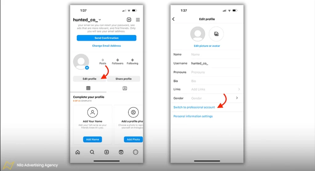 راه اندازی آنلاین شاپ در اینستاگرام {راهنمای 0 تا 100} 1 ساخت حساب بیزینسی در اینستاگرام