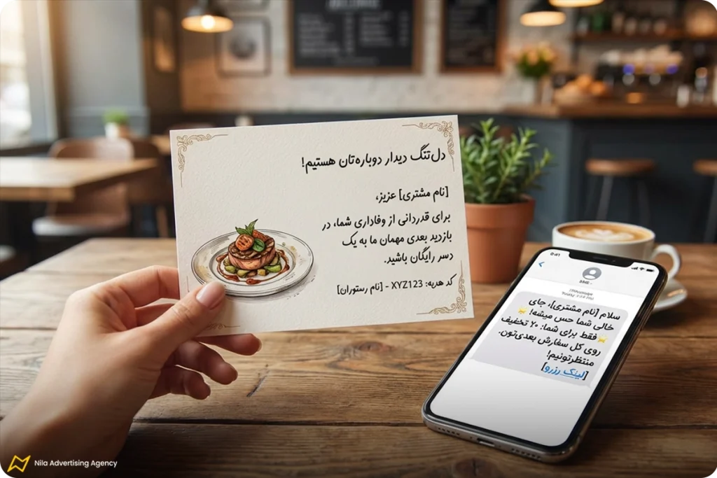 متن تبلیغاتی رستوران برای بازگشت و وفادارسازی مشتری