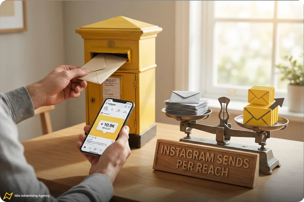 چرا Sends per Reach در انتخاب بهترین زمان پست گذاشتن مهم است