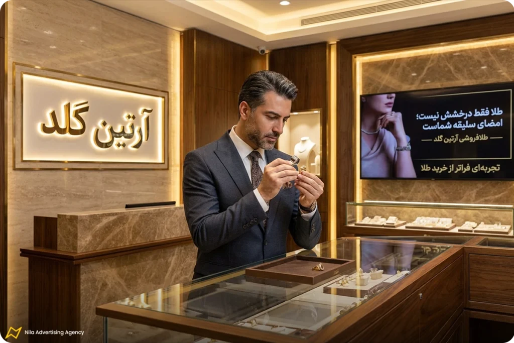 متن تبلیغاتی برندمحور برای طلافروشی‌های لوکس