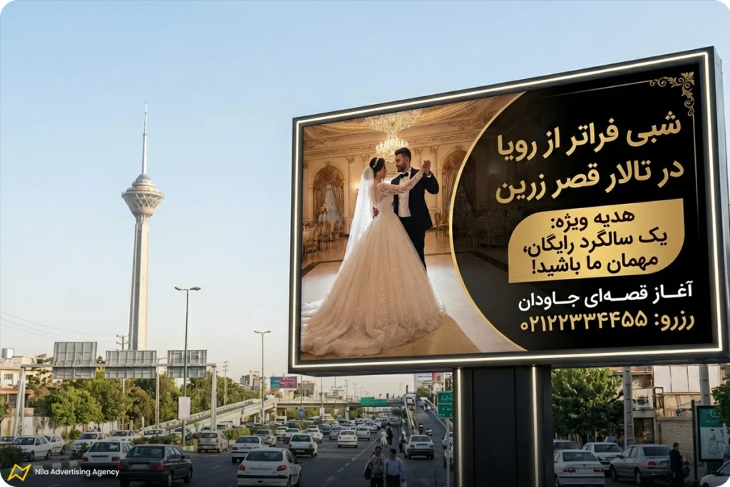 متن تبلیغاتی برای جذب مشتری تالار عروسی