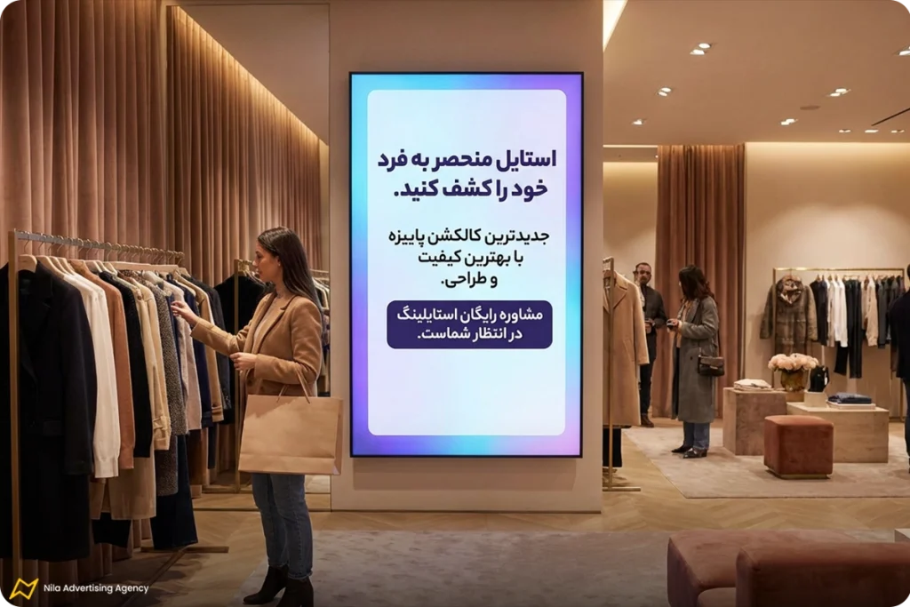 متن تبلیغاتی برای جذب مشتری لباس