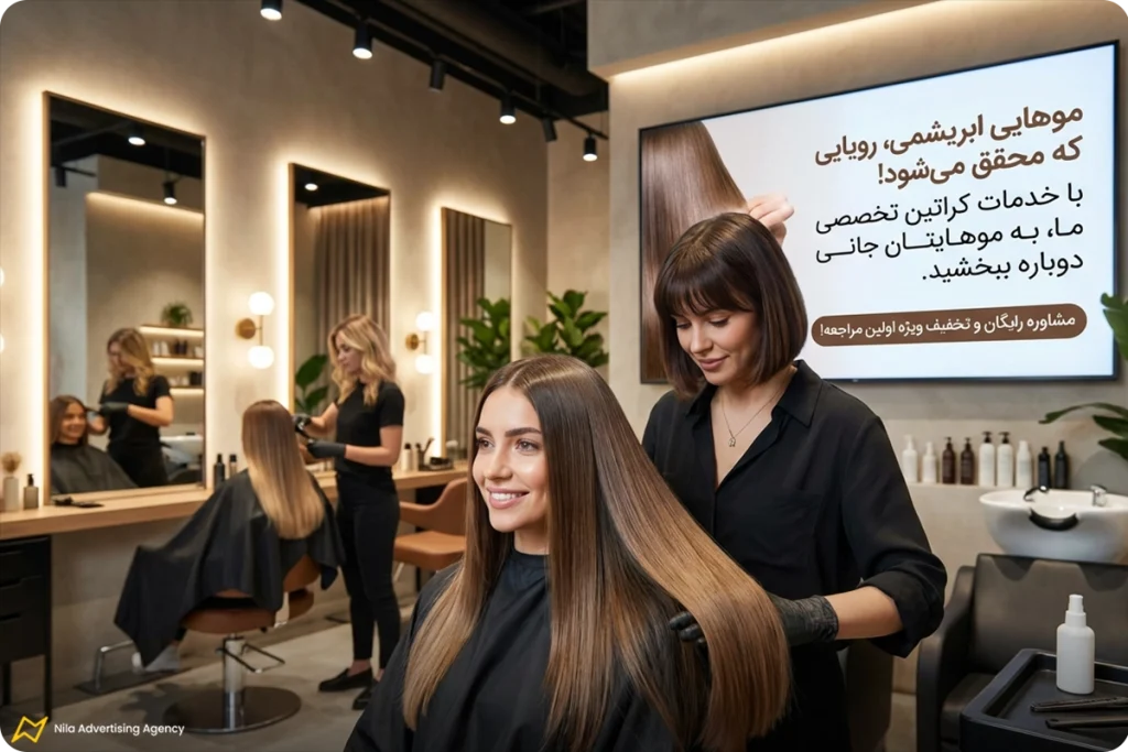 متن تبلیغاتی برای جذب مشتری کراتین مو