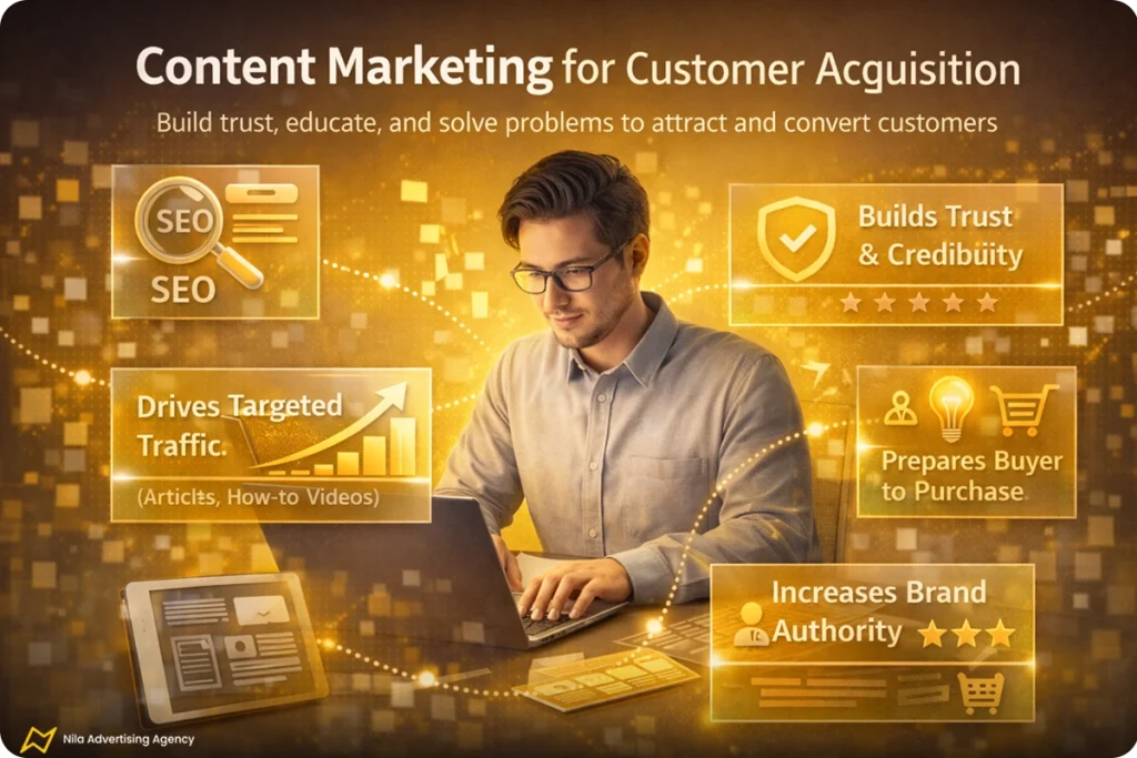 روش های جذب مشتری برای فروش بیشتر + 10 استراتژیهای تستشده 3 بازاریابی محتوایی برای جذب مشتری