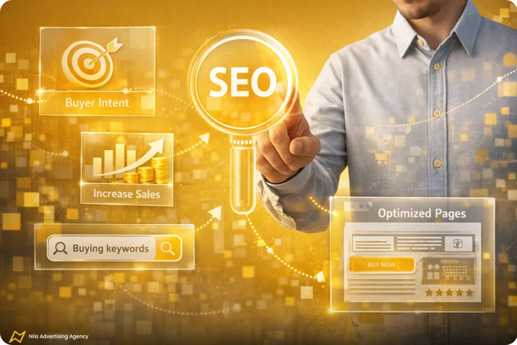 بهینه‌سازی حضور آنلاین و سئو برای جذب مشتری